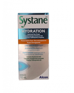Systane Hydration Οφθαλμικές Σταγόνες με Υαλουρονικό Οξύ Κατά της Ξηροφθαλμίας 10ml