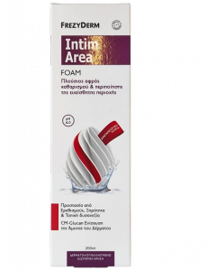 Frezyderm Intim Area Foam pH4.0 200ml Πλούσιος Αφρός Καθαρισμού & Περιποίησης της Ευαίσθητης Περιοχής