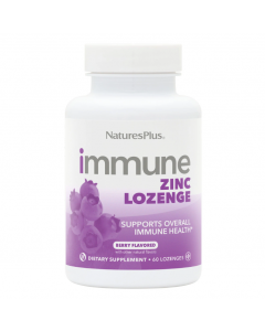 Nature's Plus Immune Zinc Συμπλήρωμα Διατροφής Για Ενίσχυση Του Ανοσοποιητικού Συστήματος Με Ψευδάργυρο 60lozenges