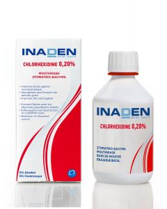 Inaden Chlorhexidine 0.20% Mouthwash 250ml Στοματικό Διάλυμα Χλωρεξιδίνης