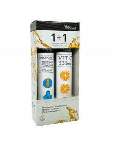 InoPlus Ηλεκτρολύτες με Ginseng Guarana & Βιταμίνη C 20 αναβράζοντα δισκία