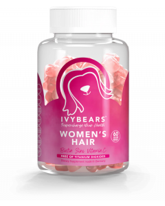 IvyBears Women's Hair Γυναικείο Συμπλήρωμα Διατροφής για Υγιή Μαλλιά και Νύχια, 60 Zελεδάκια Aρκουδάκια