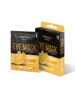 Kimoco Beauty-Firming and Brightening Hydrogel Eye Patches with Collagen and Gold 10pcs