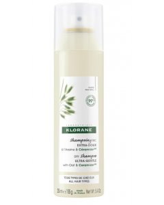 Klorane Dry Shampoo with Oat & Ceramide150ml Εξαιρετικά Απαλό Dry Shampoo για Όλους τους Τύπους Μαλλιών