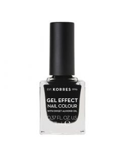 Korres Gel Effect Nail Colour, 100 Black 11ml