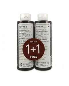 Korres Shampoo Rice Proteins and  Linden 2 x 250ml