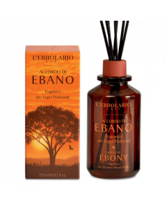 L' Erbolario Notes Of Ebony Scented Wood Sticks 200ml Αρωματικό Χώρου με Ξύλινα Στικς