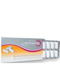 LadyBalance Vaginal Prebiotics Κολπικά Υπόθετα Πρεβιοτικών 12Tabs
