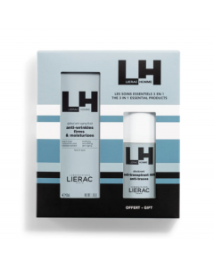 Lierac Promo Homme Global Λεπτόρρευστη Κρέμα Με Ολοκληρωμένη Αντιγηραντική Δράση 50ml & Δώρο Αποσμητικό 48h 50ml