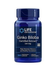 Life Extension Ginkgo Biloba Certified Extract 120mg 365 Caps