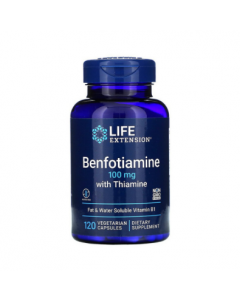 Life Extension Benfotiamine with Thiamine 100mg 120 Caps
