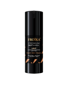 Froika Premium Silk Foundation Light Spf30, Make-Up for Natural Coverage with Vitamin C & Yaluronic Acid 30ml