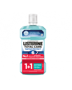 Listerine Total Care Tartar Protect 2 x 500ml Στοματικό Διάλυμα Κατά της Πλάκας 1 + 1 ΔΩΡΟ