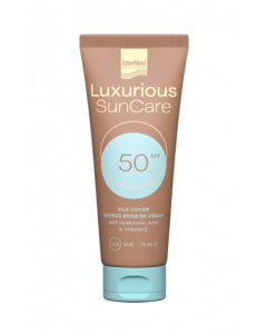 Intermed Luxurious Suncare Silk Cover Bronze Beige BB Cream SPF 50, 75ml Υψηλή Aντιηλιακή Προστασία & Aνάπλαση Προσώπου Με Ήπια Καλυπτικότητα.
