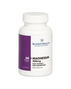 Super Health Magnesium 300mg with Vitamin B6 60caps Συμπλήρωμα Διατροφής Μαγνησίου