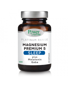 Power Health Platinum Range Magnesium Premium 5 Sleep 60caps για Βελτίωση του Ύπνου
