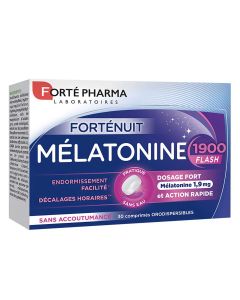 Forte Pharma Forte Nuit Melatonin 1900 Flash 30 Tablets Συμπλήρωμα Διατροφής με Μελατονίνη 