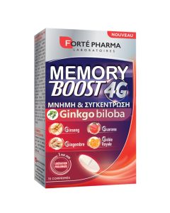 Forte Pharma Memory Boost 4G Συμπλήρωμα Διατροφής Για Μνήμη & Συγκέντρωση 15 Tabs