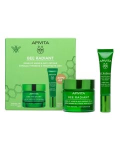 Apivita Promo It's Glow Time Bee Radiant Rich Κρέμα Προσώπου για Ξηρές Επιδερμίδες 50ml & Bee Radiant Κρέμα Ματιών 15ml