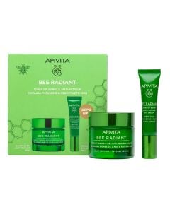 Apivita Promo Bee Radiant Light Texture Face Cream for Signs of Aging & Fatigue 50ml & Eye Cream