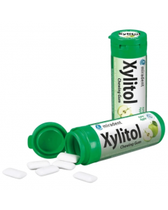 Miradent Xylitol Chewing Gum for Kids Apple 30τμχ Οδοντότσιχλα Ξυλιτόλης με Γεύση Μήλου