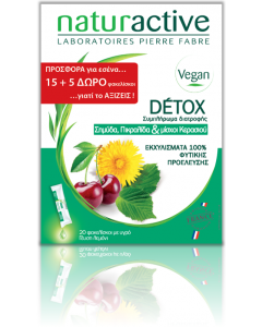 Naturactive Detox Συμπλήρωμα Διατροφής για Αποτοξίνωση 15+5 Φακελίσκοι