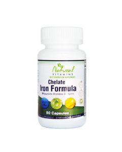 Natural Vitamins Chelated Iron Formula 50 Caps