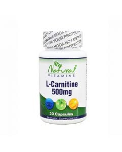 Natural Vitamins L-Carnitine 500mg 30 Caps
