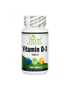 Natural Vitamins Vitamin D-3 1500 IU 100 Tabs