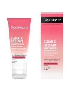 Neutrogena Clear & Radiant Ενυδατική Κρέμα Προσώπου με Άρωμα Ροζ Γκρέιπφρουτ 50ml