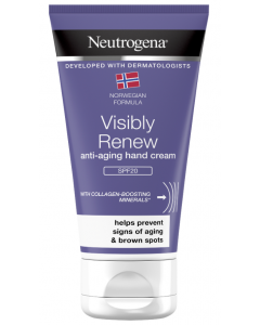 Neutrogena Visibly Renew Anti-Aging Hand Cream Αντιγηραντική Κρέμα Χεριών SPF20 75ml