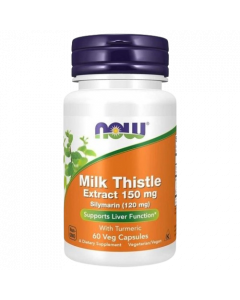 Now Foods Silymarin Milk Thistle Extract 150mg 60φυτ.κάψουλες Συμπλήρωμα Διατροφής Αποτοξίνωση, Προστασία & Αναζωογόνηση Ήπατος