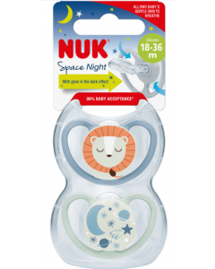 Nuk Trendline Night Πιπίλα Σιλικόνης 18-36m (10.739.712) 1τεμάχιο