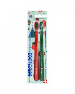 Curaprox Promo CS 5460 Christmas Edition 2025 Ultra Soft Toothbrush Limited Design 2pcs