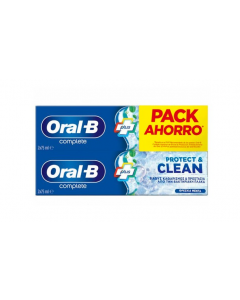 Oral-B Complete Protect & Clean 2 x 75ml Οδοντόκρεμα για Βαθύ Καθαρισμό και Προστασία απο την Βακτηριακή Πλάκα