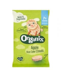 Organix Apple Rice Cake Clouds Bio & Gluten Free For 7+Months 40gr