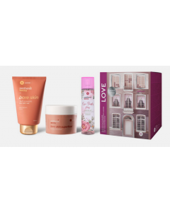 Medisei Panthenol Extra Promo Love Bare Skin 3 in 1 Cleanser Αφρόλουτρο/Σαμπουάν 200ml & Αρωματικό Mist Rose Powder Kiss 100ml & Mousse Σώματος 230ml