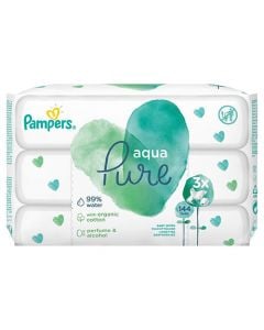 Pampers Aqua Pure Wipes 3 x 48