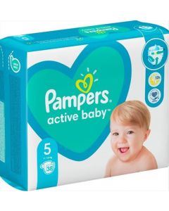 Pampers Active Baby No.5 (11-16kg) Βρεφικές Πάνες 38 Τεμάχια