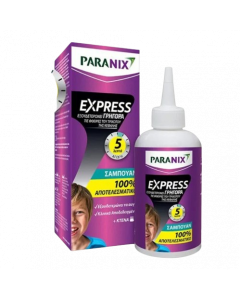 Paranix Express Shampoo 200ml Αντιφθειρικό Σαμπουάν Προστασία Σε 5 Λεπτά + Κτένα