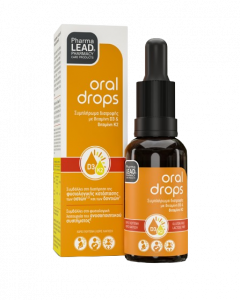 Pharmalead Oral Drops Food Supplement With Vitamin D3 & K2 20ml Συμπλήρωμα Διατροφής σε Πόσιμες Σταγόνες με Βιταμίνη D3 & K2