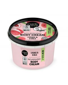 Natura Siberica Organic Shop Pink Lychee Κρέμα Σώματος Βιολογικό Λίτσι & 5 Έλαια 250ml