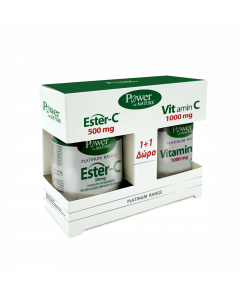 Power Health Promo Ester-C 500mg 50 Tabs & Δώρο Vitamin C 1000mg 20 Tabs
