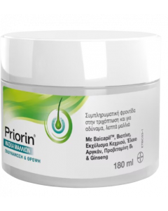 Priorin Hair Mask for Enhancing Hair Growth & Shine 180ml Μάσκα μαλλιών για ενίσχυση της ανάπτυξης και της λάμψης των μαλλιών