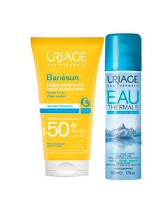 Uriage Promo New Bariesun Moisturizing Cream Spf50 50ml & Uriage Thermal Water 50ml Αντηλιακό Προσώπου & Ιαματικό Νερό Σπρέι