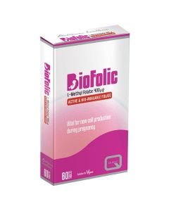 Quest Biofolic 400mg 60tabs Φολικό Οξύ για Ενίσχυση Οργανισμού Κατά την Διάρκεια της Εγκυμοσύνης