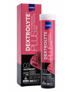 Intermed Dextrolyte Plus Hydrating Electrolyte Mix Raspberry Flavored 20eff.tabs Συμπλήρωμα Διατροφής για Ενυδάτωση & Αναπλήρωση Ηλεκτρολυτών