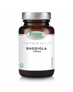 Power of Nature Platinum Range Rhodiola 250mg 30caps Συμπλήρωμα Διατροφής για Μείωση Άγχους & Κόπωσης