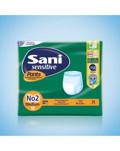 Sani Sensitive Pants Medium No2 (80-120cm) 14 Items Elasticated Incontinence Disposable Underwear
