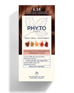 Phyto Phytocolor 6.34 Ξανθό Σκούρο Έντονο Χάλκινο Μόνιμη Βαφή Μαλλιών 50ml